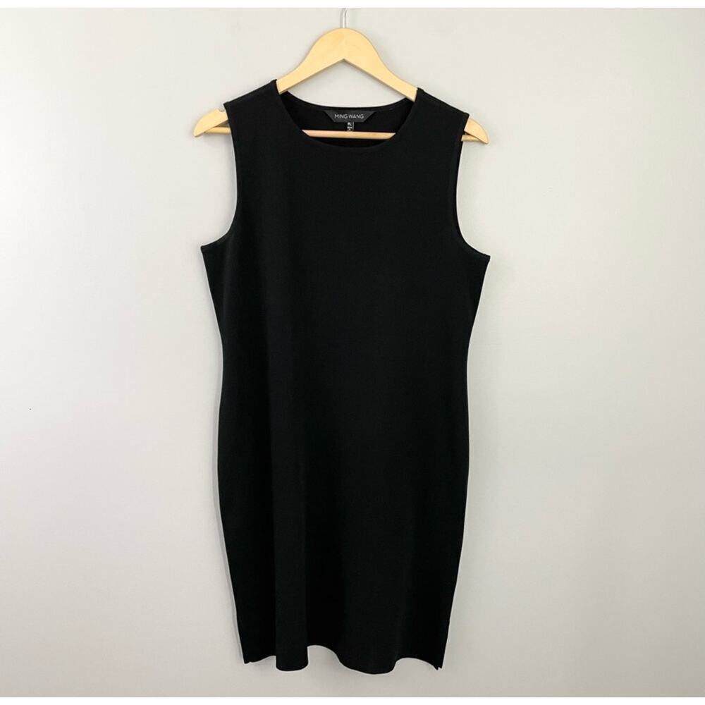 Mind Wang Petite Black Shift Dress